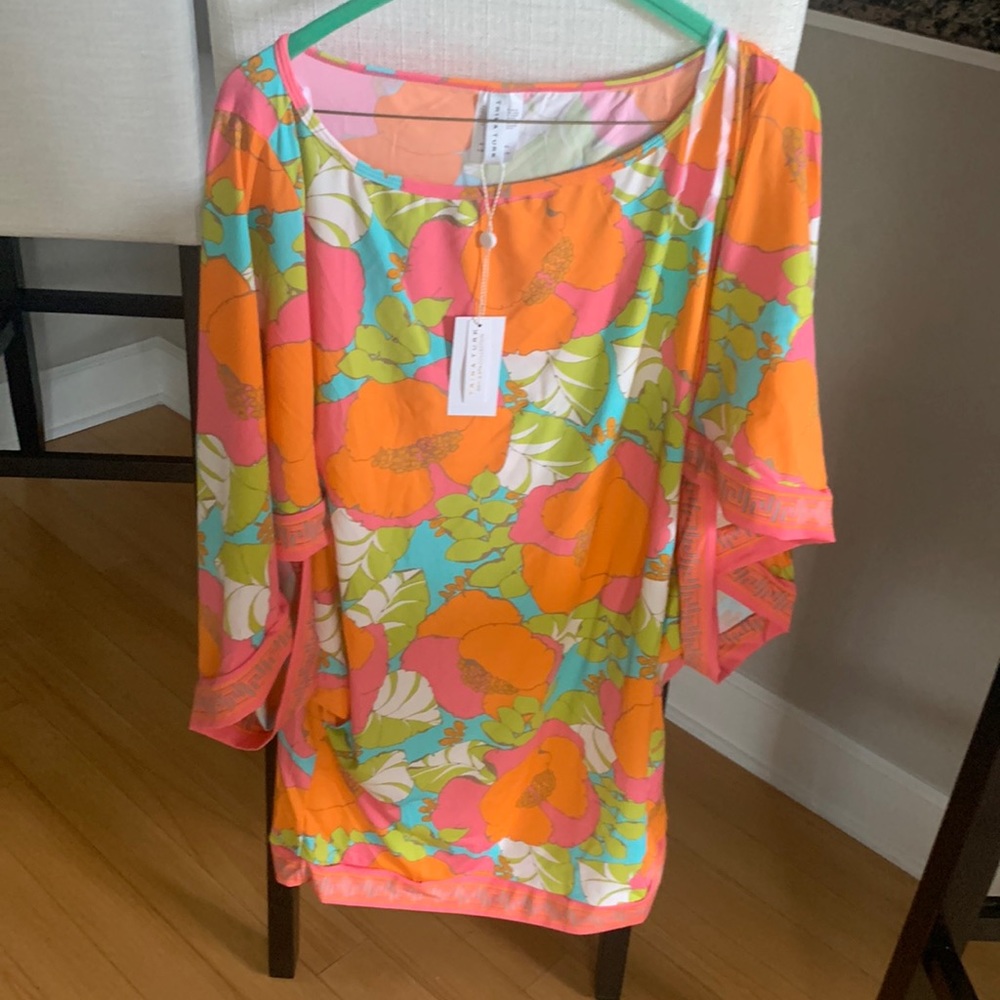 Trina Turk swim cover up sz L like new. Worn once